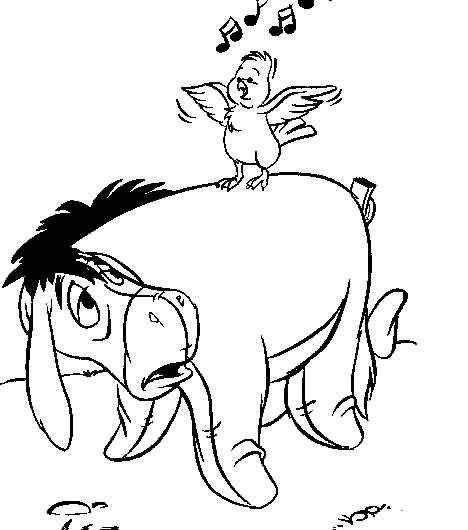 Plansa de colorat cu Winnie de Pooh 9 90